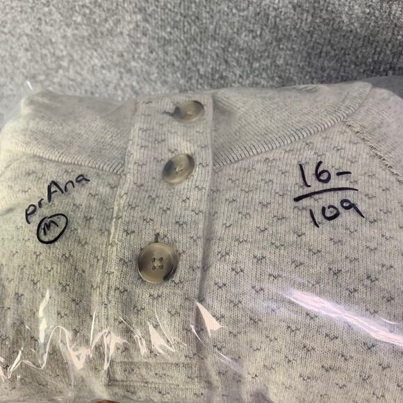 prAna FROZEN FALLS SWEATER IN PEBBLE GREY Size Medium women’s - Picture 9 of 9